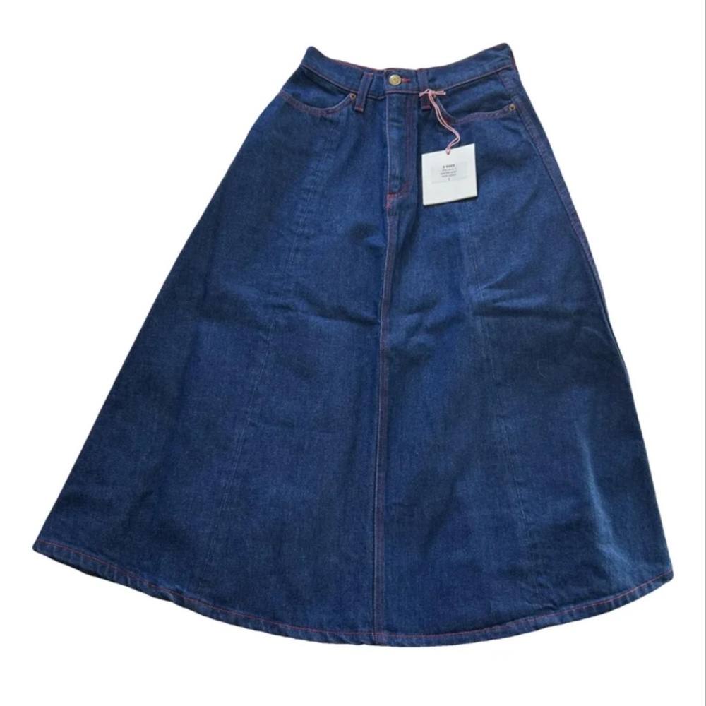 B Sides Simone skirt in Rinse Indigo